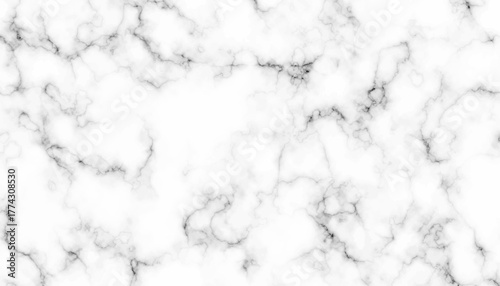 White Marble Texture with Soft Gray Veins Background