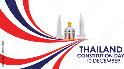 Thailand Constitution Day Celebratory Graphic Design
