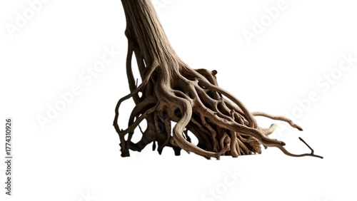 illustration of dry wild tree roots
