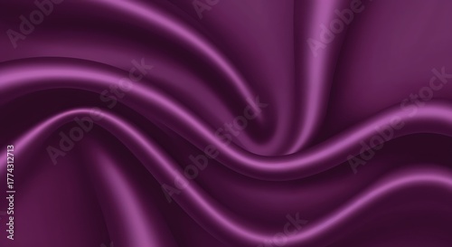 Elegance in Silk: A luxurious display of swirling, purple silk fabric, evoking a sense of opulence and beauty.