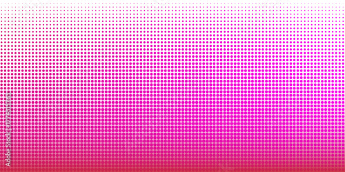 Pink orange polka dots gradient halftone background. Pop art cartoon dot texture with comic graphic design, Horizontal abstract pattern wall for cover digital technology. vector modern