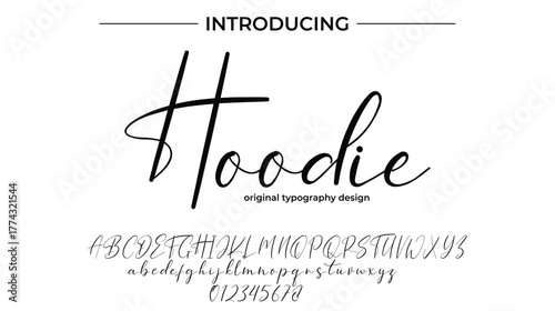Hoodie - Elegant Script Font for Smooth Handwritten Design and Creative Typography