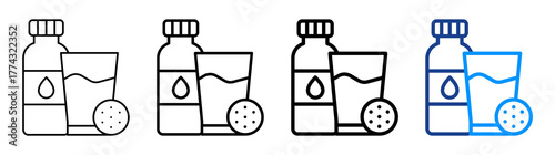 Refreshment Icon Different Style Outline Collection Set
