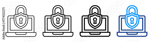 Hardening Icon Different Style Outline Collection Set