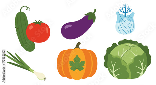 Vibrant collection of fresh vegetables perfect for healthy eating cooking and seasonal themes, Generative AI.