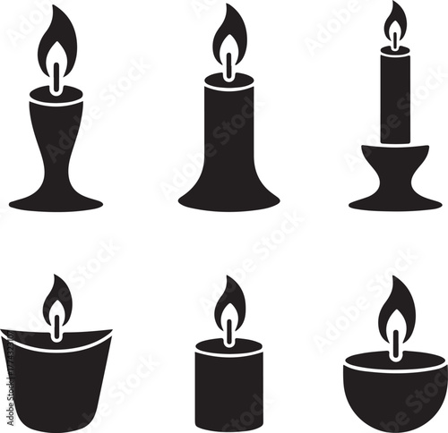 set of candles