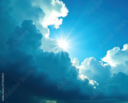 The sky is blue with a few clouds