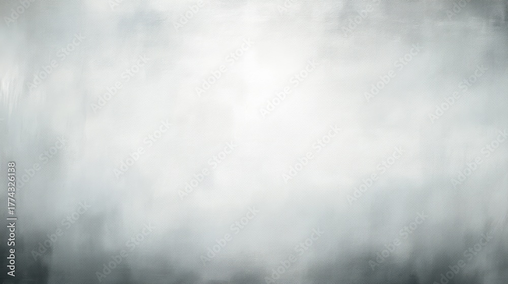 Fototapeta premium A textured grey-to-white gradient abstract background with a subtle canvas-like finish, offering a versatile and modern aesthetic for design, blurred white background