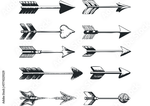 Collection of Hand Drawn Arrow Styles