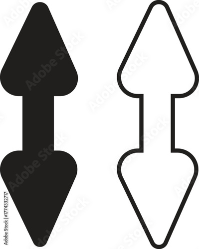 Strap connector tab icon set. Detailed collection of industrial fastening parts and mechanical joint components in flat and outline vectors showing connector shapes for engineering and product design.