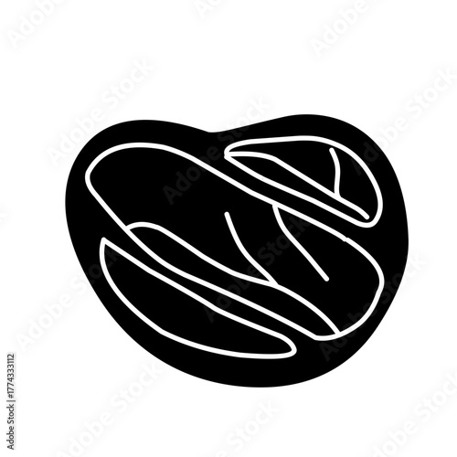 raw meat silhouette