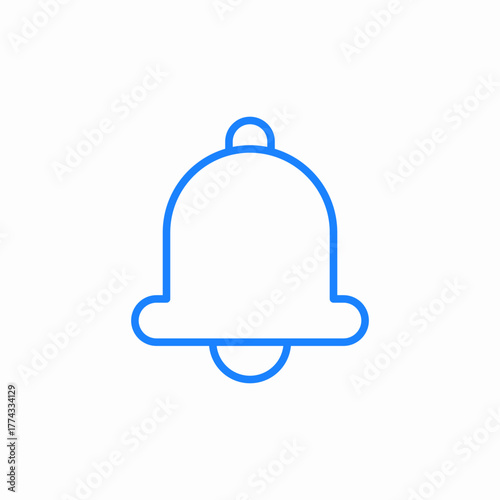 bell generic icon sign vector