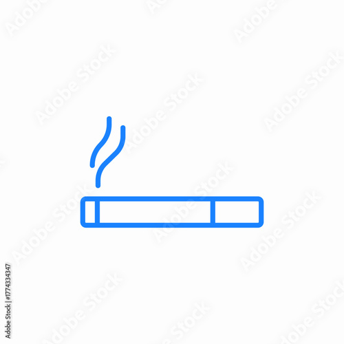 cigarette allowed icon sign vector