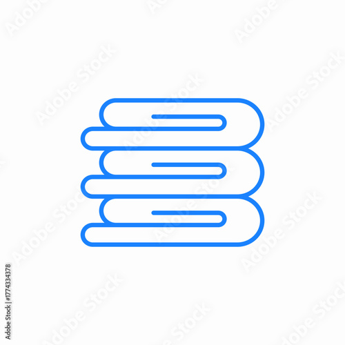 clean towels icon sign vector