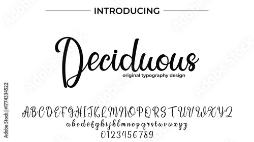 Deciduous - Elegant Script Font for Smooth Handwritten Design and Creative Typography