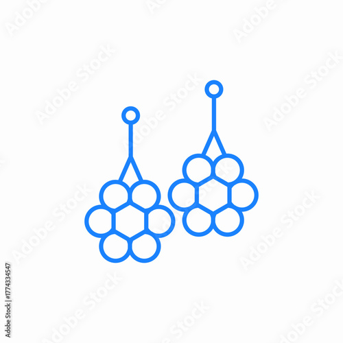 earrings jewellery icon sign vector