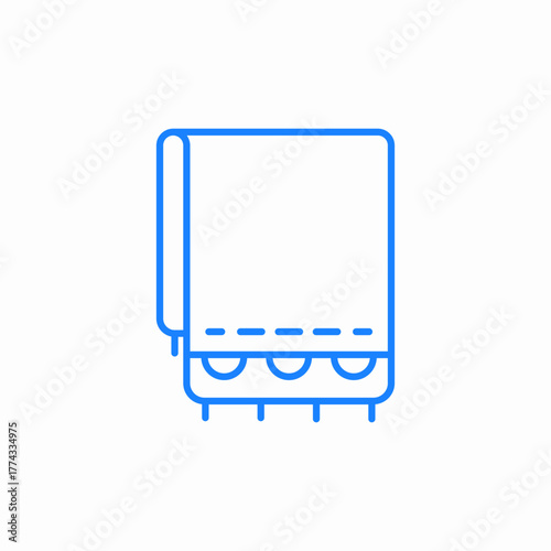 hand towel icon sign vector