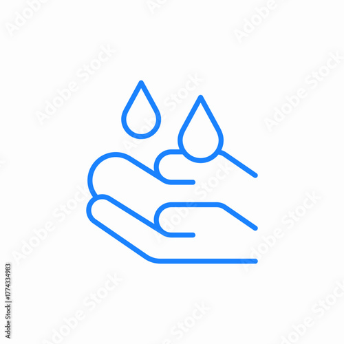 hand disinfection icon sign vector