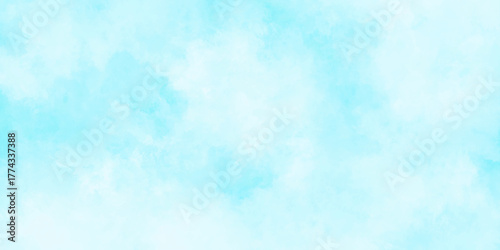 Abstract grunge sky blue soft painted watercolor paint splash. inspiring views of fluffy clouds blue sky background. cloudy blue sky various natural clouds and smoke. morning cloud in the sky.