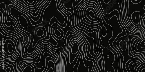 Topographic map background with geographic grid for hiking and mountain sport. luxury topographic wavy pattern and geographic grid map design. paper texture Imitation of a geographical map shade.