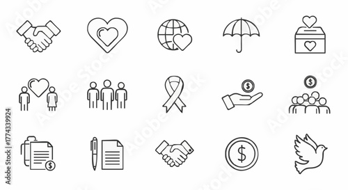 hand drawn vector illustration of a set of gardening tools