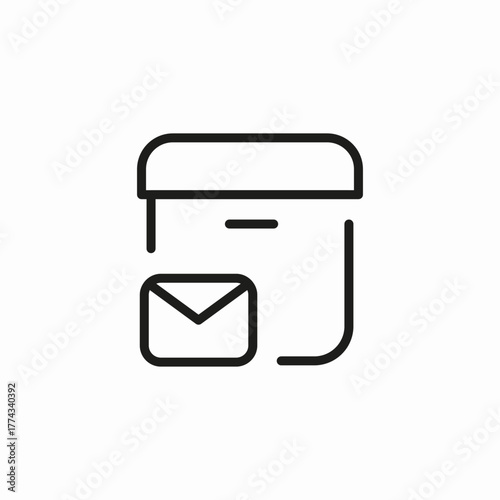 calendar email notification icon sign vector