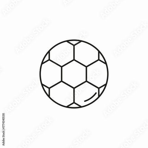 classic soccer ball icon sign vector