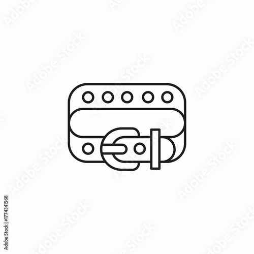 weightlifting champion belt icon sign vector