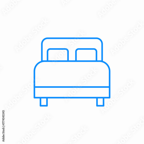 bed sleeping icon sign vector