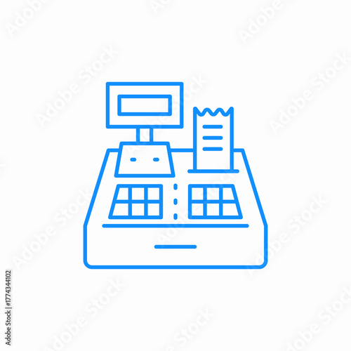 cashier machine icon sign vector