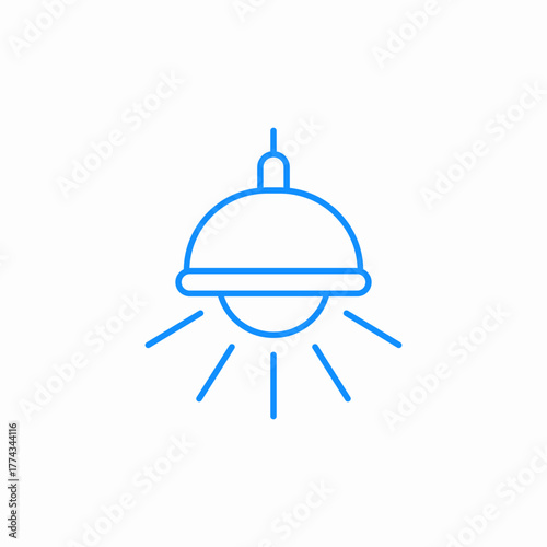 ceiling lamp icon sign vector
