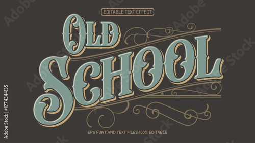 Old school victorian style text effect