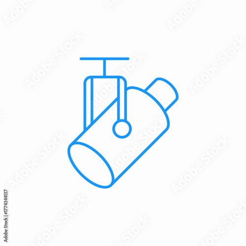 ceiling spotlight icon sign vector