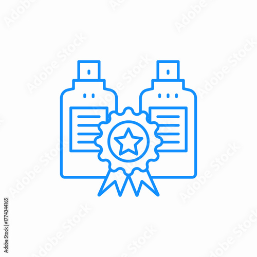 certified product icon sign vector