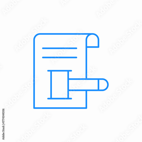 court order icon sign vector