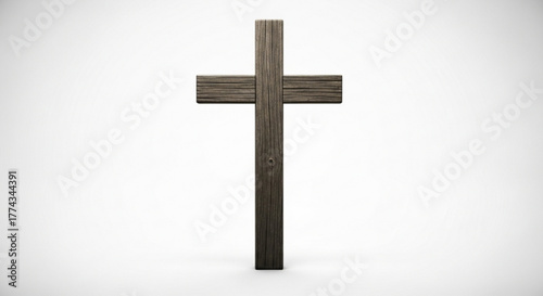 Wooden cross christian symbol religion jesus christ faith spiritual easter good friday religious art wood grain
