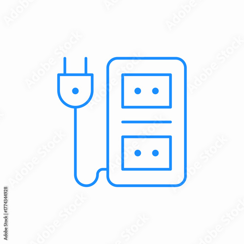extension cord icon sign vector