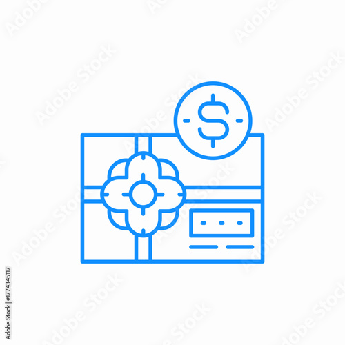 gift card icon sign vector