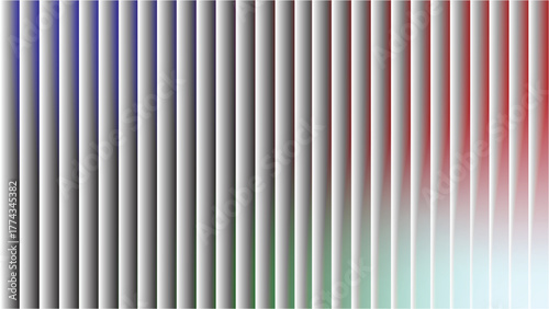 Abstract Vertical Stripes With Blue and Red Gradient Sections
