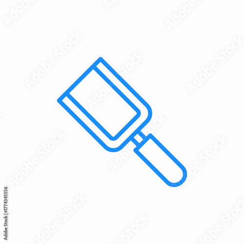 kitchen cleaver icon sign vector
