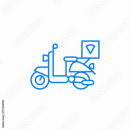 pizza delivery icon sign vector