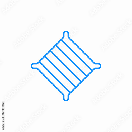 pillow sofa icon sign vector