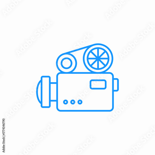 video camera icon sign vector