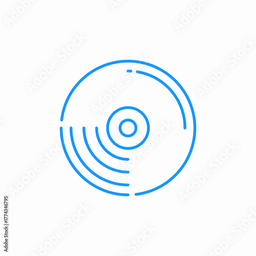 vinyl player icon sign vector