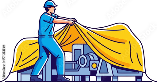 unveiling progress technician reveals new machinery, igniting future industrial achievements