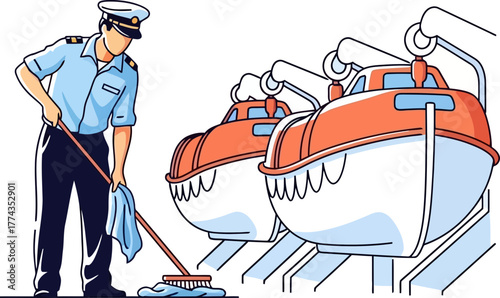 vessel upkeep professional commitment to pristine decks and passenger welfare