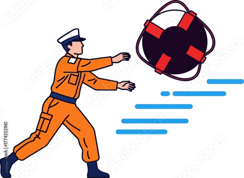 heroic effort marine officer launches vital lifeline for immediate water rescue