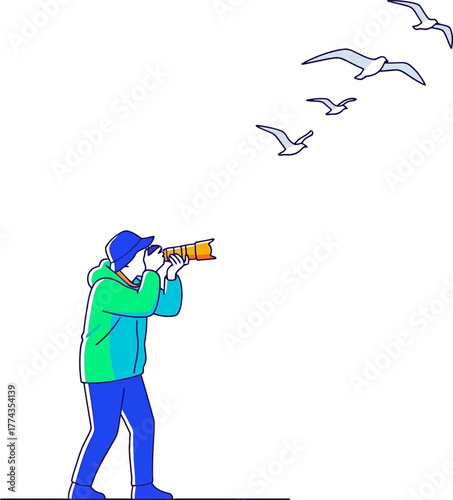 avian pursuit dedicated photographer seeks to frame the wild sky