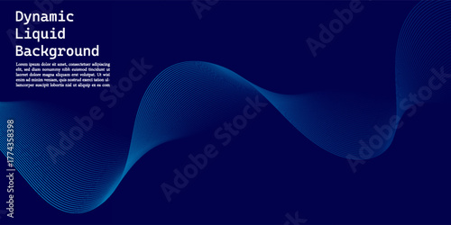 Smooth gradient from deep navy blue to bright cyan with subtle flowing curves. Simple presentation, web