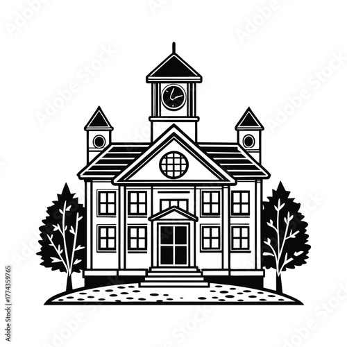 School building svg
